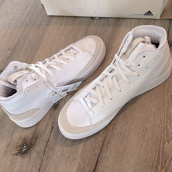 NIB [Adidas] ZNSORED Hi-Top Sneakers Cloud White Unisex Mens 11.5, Womens 12.5 - Picture 10 of 15